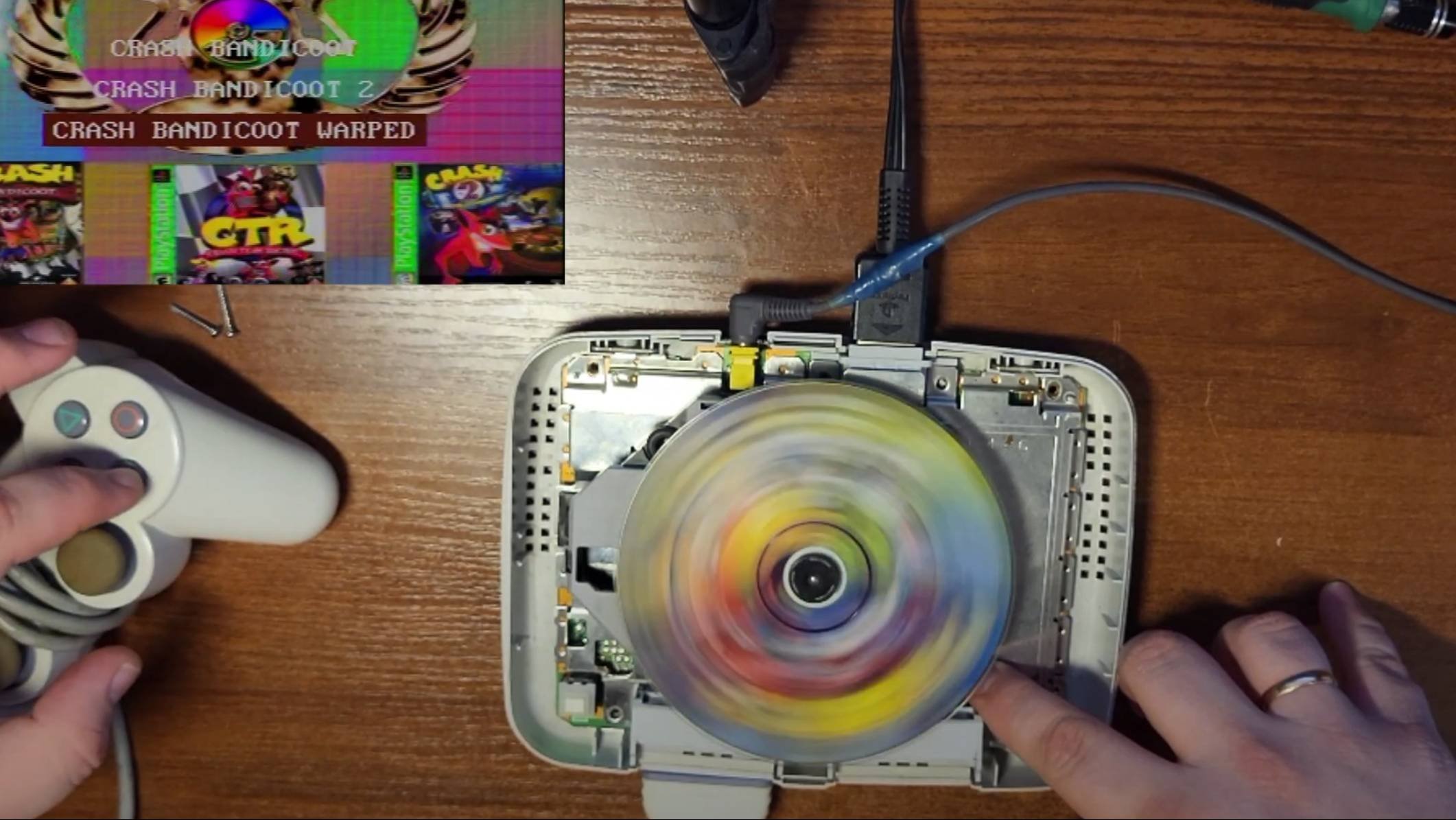 ремонт playstation one ч. 2  перезfлив с youtube
