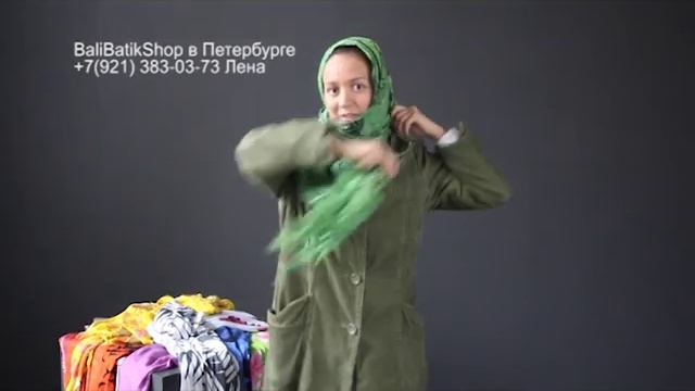 как завязать платок. осень. autumn_04.avi