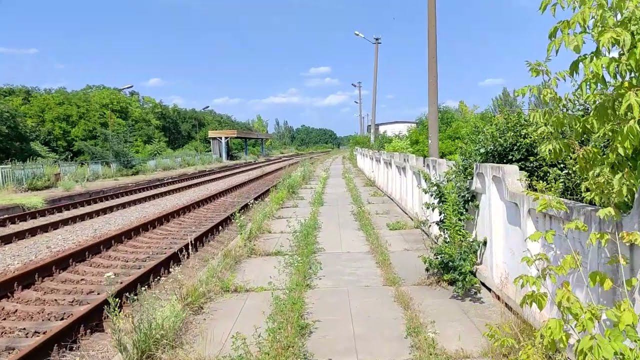 Удручающее состояние жд станции города Днепррудный. 19.06.2023.