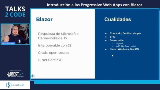 #talks2code 21.02 - Introducción a las Progressive Web Apps con Blazor #SimpatTech