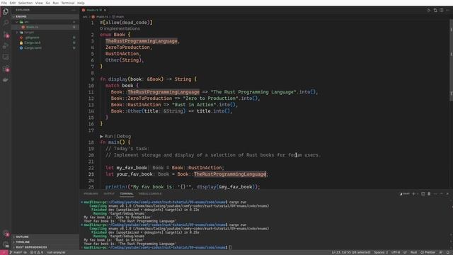 ENUMS are at the HEART of Rust | Rust Fundamentals Part 9