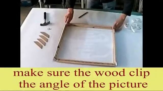 Diy рамка из натурального дерева для живописи на холсте постеры фотографии легко собрать
