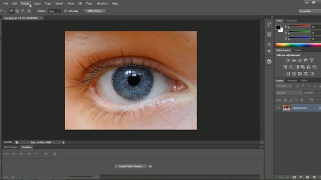 Adobe Photoshop CS6 Tutorials (Change Eye/Retina Colour)