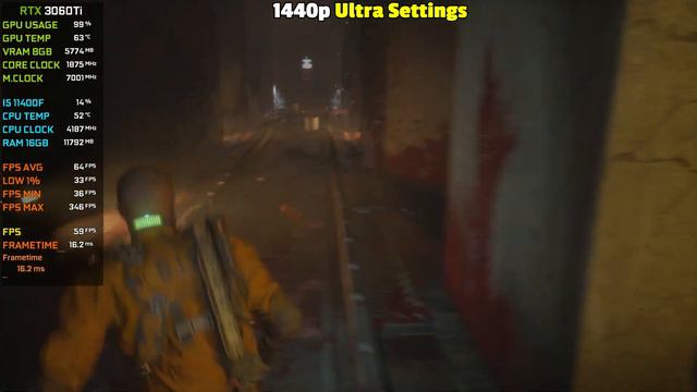 The Callisto Protocol : RTX 3060Ti + I5 11400F - 1080p , 1440p , 4K - Ultra Settings(New Update) FS