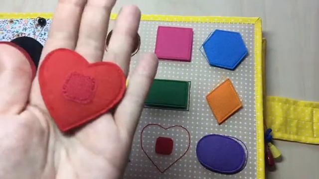 Развивающая книга #18 для малыша 2-5 лет. Quietbook #18 For A Child Of 2-5 Years Old.