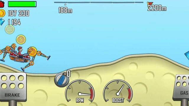 Hill Climb Racing тестим новую машину (машина паук)