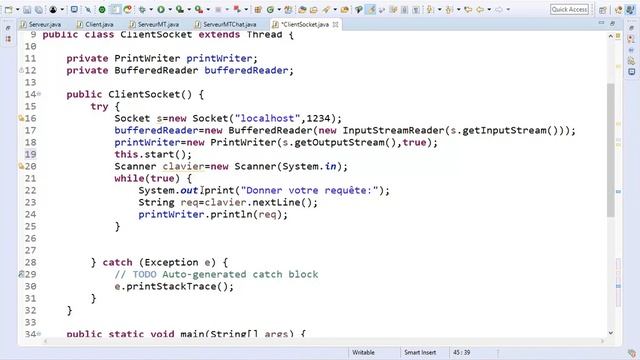 Part 6 - Programmation Réseaux et Systèmes Distribuées- Client Java