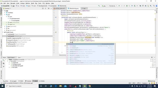 How to insert your app data in firebase