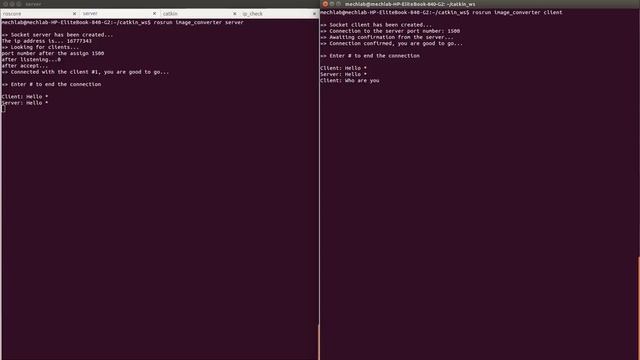 Socket based chat application with c++