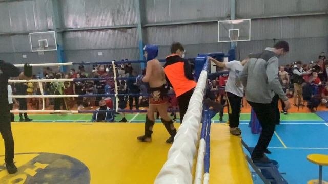Чемпионат Украины ISKA Макаренко Никита 1/8 Лоу-кик