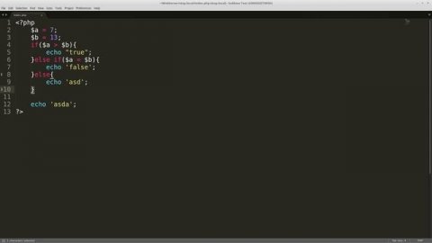 PHP. Условные конструкции и немножко про типы