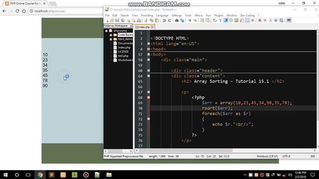 15.1 PHP Basic Fundamental Array Sorting Functions