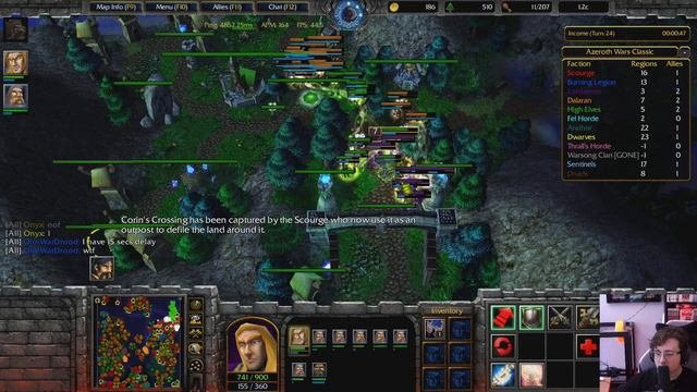 Azeroth Wars Legacy Reborn: Closed Match w Zoom Lordaeron  Warcraft 3