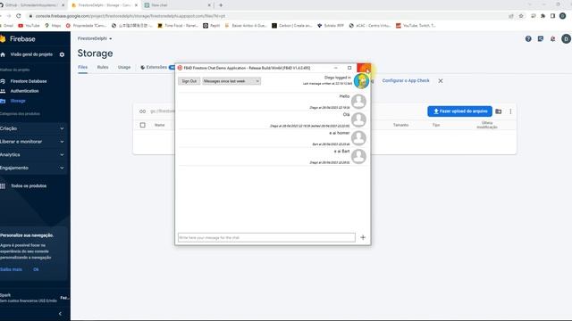 Chat feito em Delphi com FB4D e Firestore!