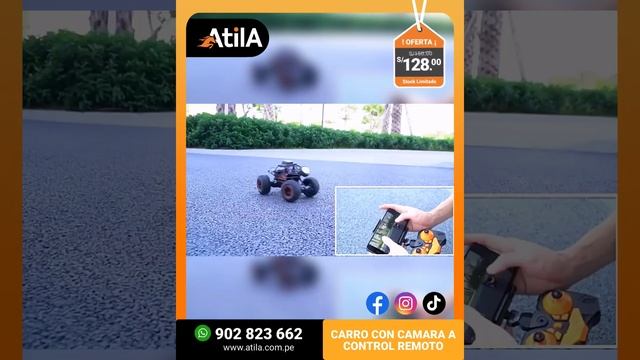 077 ATILA CARRO CON CAMARA A CONTROL REMOTO B68C052