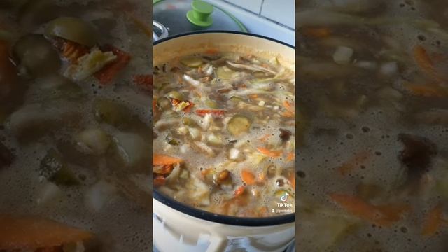 #vegan "settlers soup" without meat substitutes / Веган не #солянка без заменителей мяса