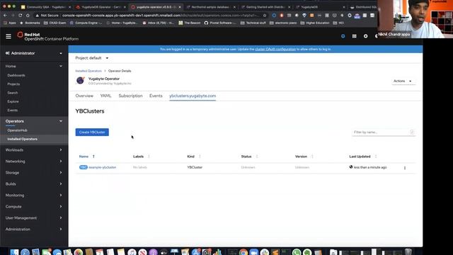 YugabyteDB Kubernetes Operator on Red Hat OpenShift