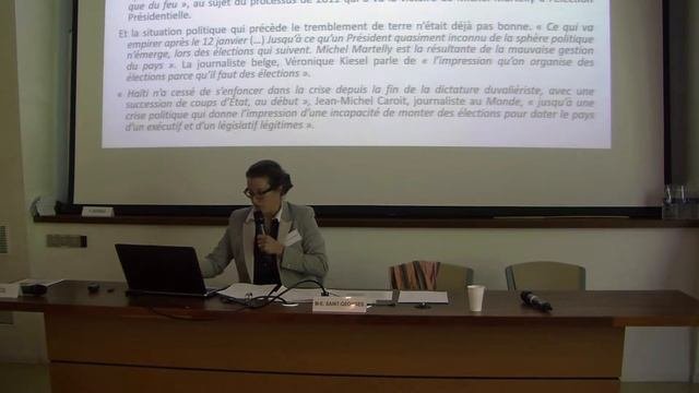 Marie-Eve Saint-Georges, Colloque 2018 du Centre d'Alembert