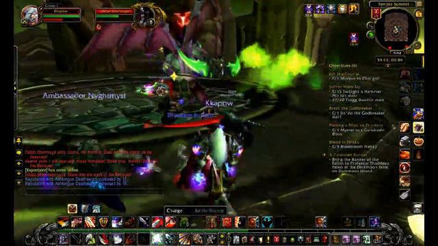WoW killing illiden Stormrage in Black Temple (Off hand glaive drops)