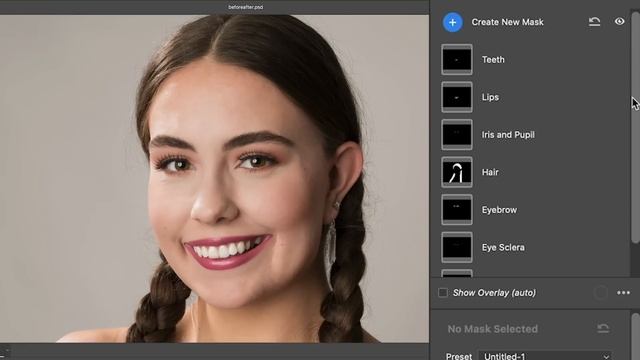 1 CLICK skin retouching in PHOTOSHOP