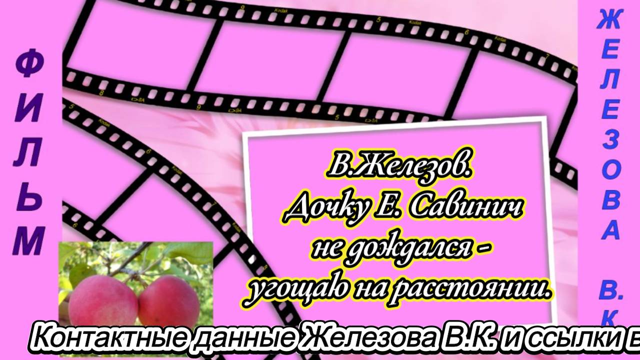 В.Железов. Дочку Е. Савинич не дождался - угощаю на расстоянии.