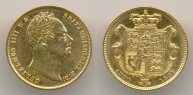 Нумизматика. Золотая монета. Англия, соверен 1831 года.