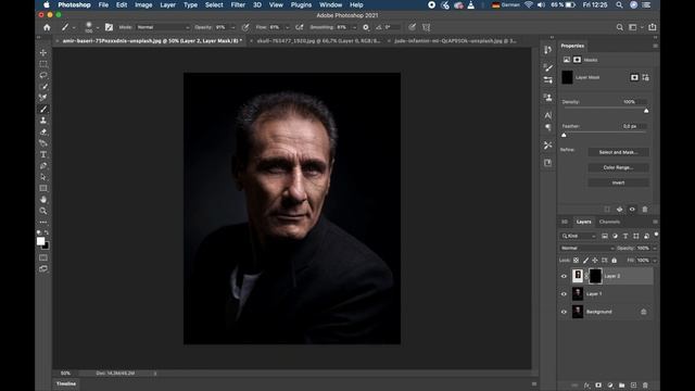 Halloween Skull Face - Photoshop Tutorial
