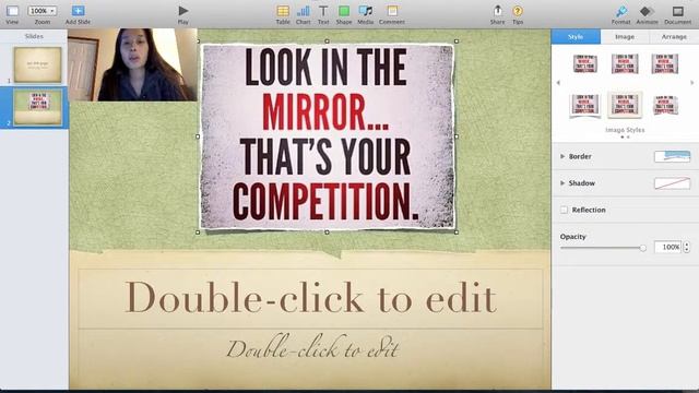 how to create a keynote app slide presentation with mac
