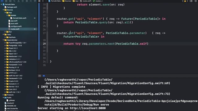 Basic CRUD Operations in Vapor Application | Server Side Swift | Part 5