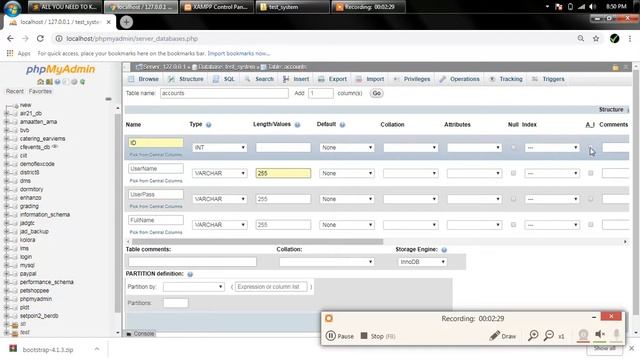 Connecting my website to PHPmyadmin