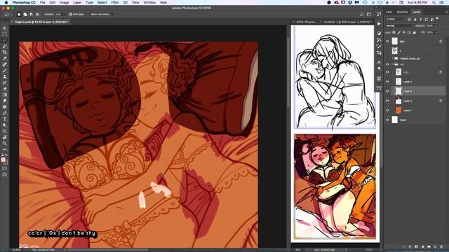 SPEEDPAINT | lingerie zine piece | photoshop cc