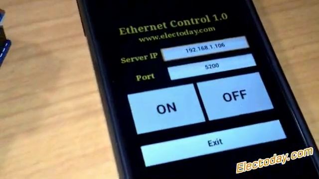 App Inventor 2 control Arduino via Ethernet shield