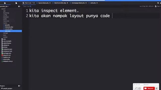Basic: Laravel + bootstrap 4