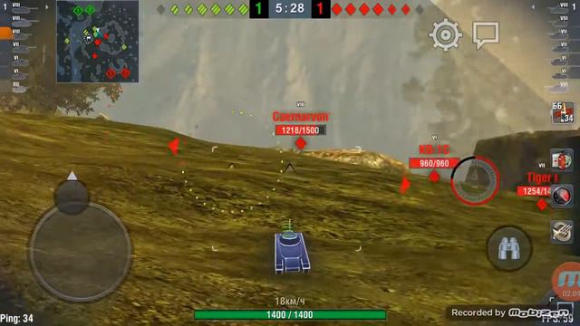 World of Tanks Blitz бой на танке Т 44