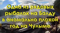 Одна из рядовых рыбалок на Балду в аномально плохой год на Чулыме