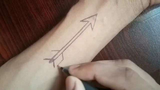 How to make archery tattoo  arrow tattoo  tir tattoo