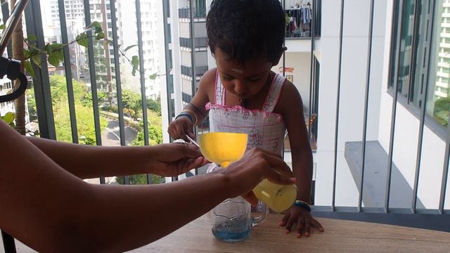 Colourful Lemonade | With butterfly pea and chia seeds