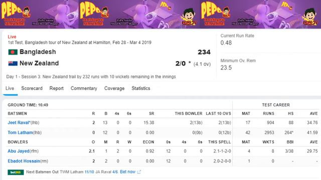 Bangladesh VS Zealand  (Bangla) Commentary 1st Test, at Hamilton, Feb 28 - Mar 4 2019 Live Stream