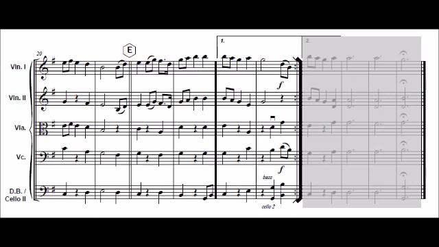 Jupiter from The Planets G. Holst for easy string orchestra