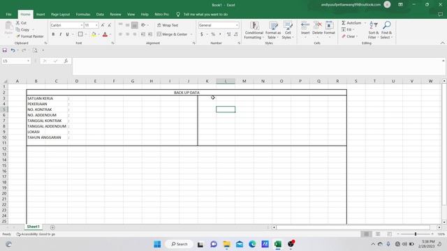 CARA MEMBUAT BACK UP DATA PERHITUNGAN VOLUME PADA PEKERJAAN PROYEK