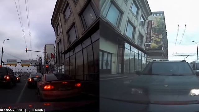 Видеорегистратор 2 камеры VisionDrive VD-8000HDS.avi