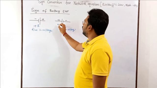 Sign Conventions for Network Equations - KCLKVLMesh and NODEBy: Dr. Rahul Kumar