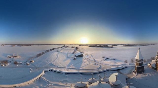 Волшебное пение в Кижах древнего церковного гимна "Свете тихий"