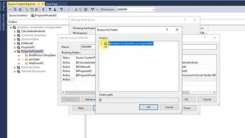 Descargar código fuente de Visual Studio Team Services