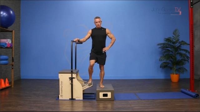 Foot Press On Long Box On Pilates Chair