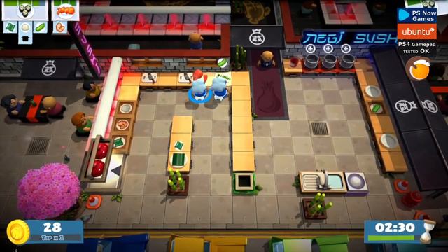 PS Now PS4 Linux gaming | Overcooked 2 on PC | GTX 1650 | Ubuntu 20.04 | Gameplay | PlayStation