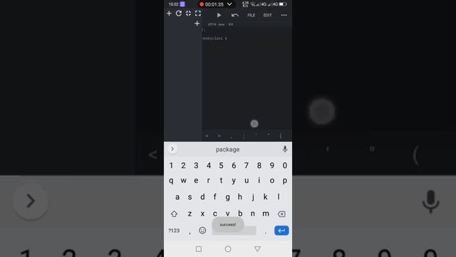 Latihan Dasar Pemograman Java di Android dengan Java N-IDE part 2 "  Menampilkan kata Hello Word "