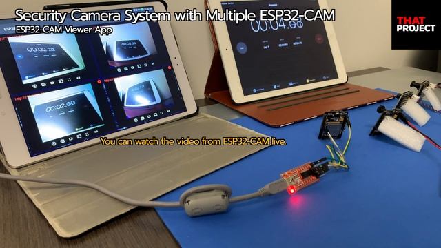 Multiple ESP32-CAM for Security System (ft. Android Tablet)