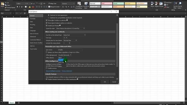 Easy way ,How to change Excel change backgruop in Excel ?