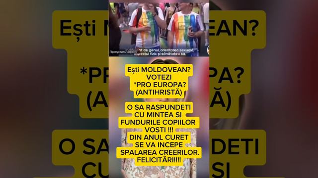 TE FELICIT PROEUROPEAN CE ESTI! AI PUS LA PUTERE PE AI TĂI, CA SA-TI FACA COPILUL GHEI!!